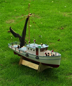 Rozsahu 1/25 Klasické rybárske lode model RC súpravy naxos rybársky čln model
