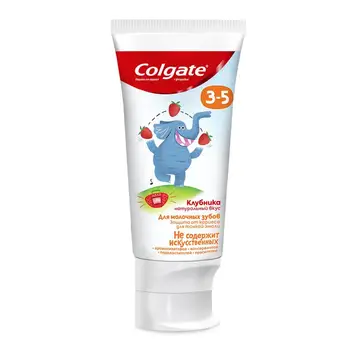 Colgate 3-5 Jahoda Detská zubná pasta s fluór, 60 ml