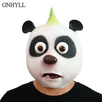GNHYLL Nová Panda Maska Panda A Malý Krtko Cartoon Masky Latex Plnú Tvár Pokrývky hlavy Bar Halloween Party Live Show Zábavné Rekvizity