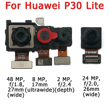 Originálne Predné a Zadné Zadná Kamera Pre Huawei P30 Lite P30Lite Hlavným Smerom Modul Kamery Flex Výmena Náhradných Dielov