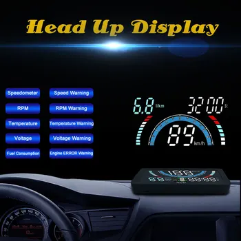 Auto HUD Head Up Display OBD II OBD2 Auto Rozchod 4.3