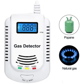 Káblové Plynu Detektor Horľavých Plynov Senzor Úniku Plynu, Alarm Tester Senzor Svetla Hlasové pokyny Upozornenie pre Domácej Kuchyni