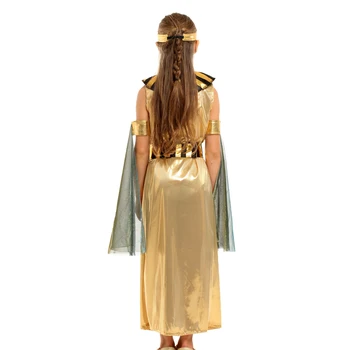 Staroveký Egypt Egyptský Faraón Kleopatra Princ Kostým Princezná pre Deti Halloween Kostýmy Chlapec Dievča Deti Cosplay Oblečenie