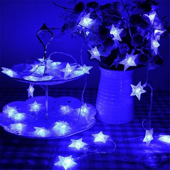 Hviezda String Svetlá LED Svetlá Dekorácie 3/5M Víla Svetlo, domácich kutilov na Vianoce Dovolenku Strany Batérie Prevádzkované Girlandy
