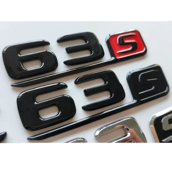Chrome Black Listy Číslo batožinového priestoru Odznaky Emblémy Znak, Odznak Nálepky na Mercedes Benz W166 X166 SUV GLS63s GLS63 S AMG