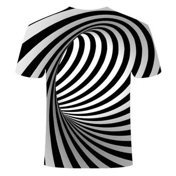Été trois rozmery 3D vír T-shirt hommes femmes režime 3D T-shirt à manches courtes Harajuku Hip Hop mignon T-shirt
