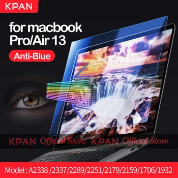 KPAN Anti-modrá Flexibilné Sklo Film screen Protector Pre macbook Air Pro 13 M1 A2338 2337 2289 2251 2179 2159 1932 1989 1706 1708