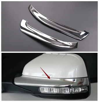 2 ks ABS Chrome Bočné Zrkadlá Anti-rub Dekorácie Chránič auto styling stickerrs pre Ford Explorer 2011 - 2017 príslušenstvo