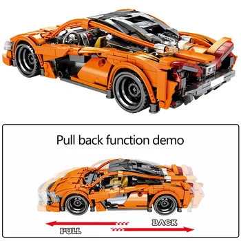 Technic MOC McLaren P1 Funkcia Rýchla Športové auto Stavebné Bloky Sady Tehly Modelu Deti, Hračiek, Darčekov Kompatibilný Tvorca