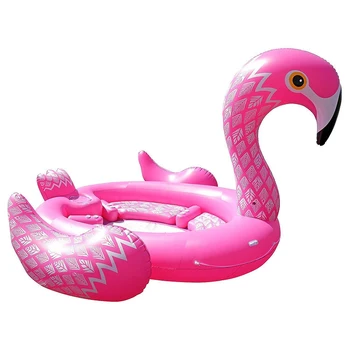 6 Osoby Obrovské Nafukovacie Flamingo Bazén Float 2019 Nový Príchod 530CM Obrie Nafukovací Bazén Ostrov Salónik Pool Party Hračky