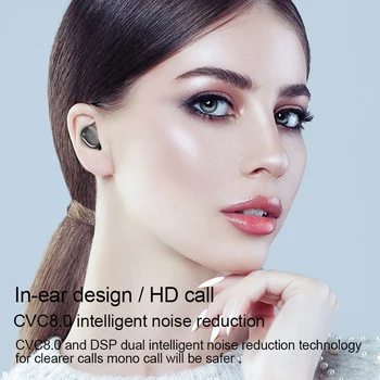 Mini Slúchadlá G6S TWS IPX5 LED Displej Qi Bezdrôtové Nabíjanie Box 5.0 Bluetooth Slúchadlo Multi-funkčné Nepremokavé Športové Headset