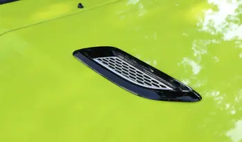 Predná Kapota Air Vent Blatník Dekorácie Zásuvky Kryt Nálepky Obtlačok na Suzuki JIMNY 2019 2020 Čierna/Strieborná Auto Vonkajšie Príslušenstvo