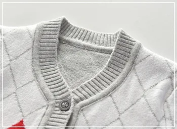 Novorodenca sveter baby tvaru single-breasted bavlna sveter 0-12M