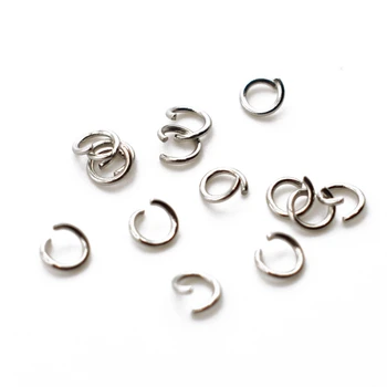 500Pcs/veľa z Nehrdzavejúcej Ocele Jednoduchý Malých Split Prstene, Šperky Konektory Krivý Skok Krúžky pre KUTILOV, Takže Príslušenstvo Zistenia