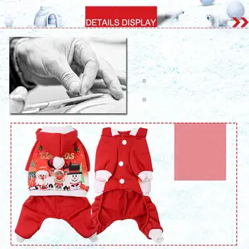 2018 Vianočné Oblečenie Pre Psa Chiwawa Oblečenie, Vianočné Mikina Yorkshire Teriér Winte Kabát Oblečenie Santa Kostým Pet Roztomilý E