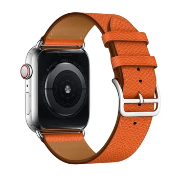 Kožený remienok pre Apple hodinky 5 kapela 44 mm 40 mm iWatch 38mm 42mm Originálny náramok Jeden tour pre Apple hodinky série 6 5 4 3 SE