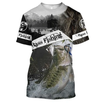 2020 letné Módy Mužov tričko Kapra, rybárčenie / Lov jeleňa a Bear 3D Tlačených tričká Unisex Harajuku tričko Bežné tee topy