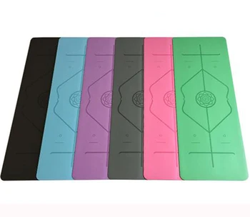 Non-slip Polohy Tela Line Yoga Mat Pre Fitness Prírodného Kaučuku Športové Yoga Mat Multifunkčné Aj Pre Telocvični Pilates 1830*660*5mm