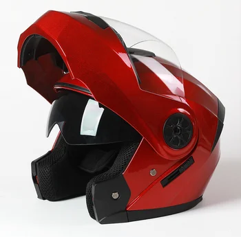 Vysoká Kvalita Casco Capacetes Bezpečné Plnú Tvár Prilbu Na Motocykel Prilba Dual Clonu Modulárny Flip Up Prilba