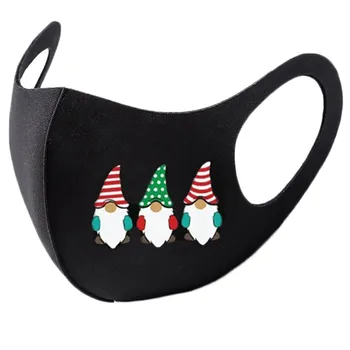 8PCS Dospelých Opakovane pleťové Masky Vianočné Tlač Textílie, Party, Masky, Ochranné Opakovane Úst Kryt Proti Prachu, Umývateľný Úst Masky