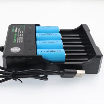 4PCS ICR 18350 lítiová batéria 900mAh nabíjateľná batéria 3.7 V napájací valcové žiarovky elektronické fajčenie cigariet