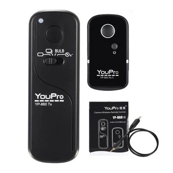 YouPro YP-860 S2 2.4 G Bezdrôtové Diaľkové Ovládanie Uzávierky Vydania Vysielač, Prijímač pre Sony A58 A7R A7 A7II A6000 ZRKADLOVKY