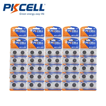100ks/10cards PKCELL AG13 LR44 357A S76E G13 Tlačidlo gombíkovej Batérie 1,5 V Alkalické Pre kalkulačka elektrický teplomer
