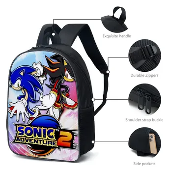 3ks/Set Sonic Údaje Batoh Sonic The Hedgehog Študentov, Školské Tašky Cartoon Knihy, Ceruzky Taška Anime, Hračky Pre Deti, Darčeky