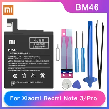 Pôvodný Xiao Redmi Note3 Poznámka 3 Pro Batéria Telefónu BM46 4000mAh Vysoká Kapacita batérie telefónu Bezplatné Nástroje Telefón AKKU