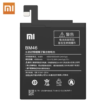 Pôvodný Xiao Redmi Note3 Poznámka 3 Pro Batéria Telefónu BM46 4000mAh Vysoká Kapacita batérie telefónu Bezplatné Nástroje Telefón AKKU