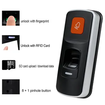 Biometrické Fingerprint Access Control System Kit podporu prst/ ID karty 125KHz +Elektrické Zámky+ DC12V Napájanie pre office