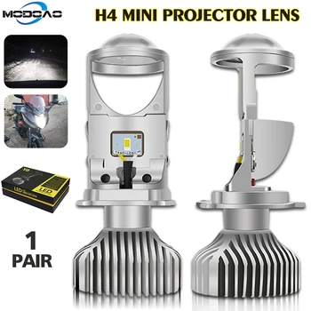 2 ks H4 hi-lo LED Mini Projektor Objektív Pre Automobil, Motocykel Vysoké Nízke svetlo LED na prestavbu na Čítanie predné svetlo 12V 6500K