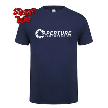 Nové Aperture Laboratories T Shirt Lete Mužov Nadrozmerná O-Neck T-shirt Bavlna Aperture Science Hra Tee Tričko Muž Oblečenie