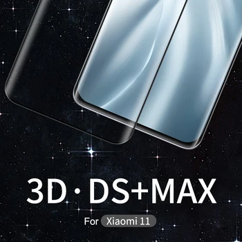 3D Sklo Screen Protector Pre Xiao mi 11 /mi 10 Pro Ultra NILLKIN DS+MAX Plné lepidlo Kryt Screen Protector 9H Ochranné Sklo