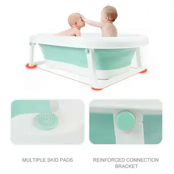 Detská Kúpeľ Nástroje Skladacie Prenosné Dieťa Non-Slip Bezpečné Vaňou Baby Sprcha Vaňa Pad Non-Slip Vaňou Mat Novorodenca Mäkké Kúpeľ Vankúš