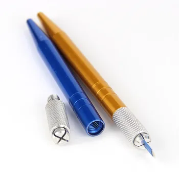 10PCS Príručka Obočie Microblading Pero pre Klasické Tetovanie Stroj dual steh obočie ceruzka tetovanie pero ručné nástroje