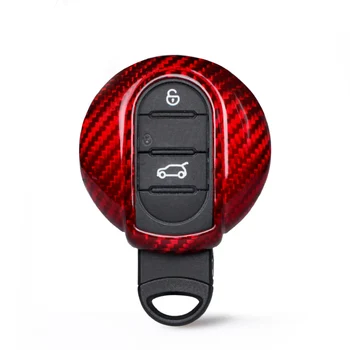 T-Carbon Fiber Smart key prípade Kľúčových shell Tlačidlo Kryty Pre BMW MINI Cooper Countryma F56 F54 F55 F60 auto Príslušenstvo, auto-styling