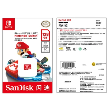 SanDisk Micro SD Karty Nintendo Prepínač Autorizovaný 64GB 128 gb kapacitou 256 GB HD 4K tf pamäťovú kartu pre Hru Rozširujúca Karta cartao de memoria