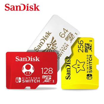 SanDisk Micro SD Karty Nintendo Prepínač Autorizovaný 64GB 128 gb kapacitou 256 GB HD 4K tf pamäťovú kartu pre Hru Rozširujúca Karta cartao de memoria