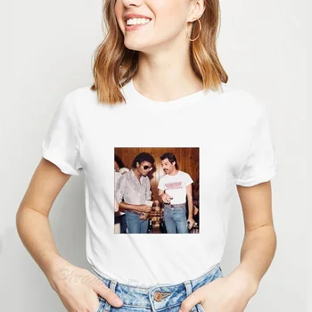 Nové Módy Ženy Michael Jackson & Freddie Mercury 142 Kráľovná Popu 2019 Lumbálna Harajuku Tričko T Streetwear Tee Tričko Homme