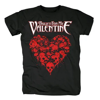 Bavlna Heavy Metal Rock band Bullet For My Valentine Rocková skupina Black bavlna t-shirt Európskej Veľkosť
