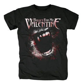 Bavlna Heavy Metal Rock band Bullet For My Valentine Rocková skupina Black bavlna t-shirt Európskej Veľkosť