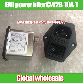 1pcs CANNYWELL 3-v-1 zásuvka s vypínačom poistka / EMI power filter CW2B-10A-T