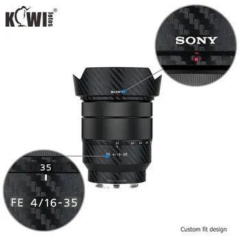 Karbónová Fólia Pre Sony Vario-Tessar T FE 16-35mm f4 ZA OSS SEL1635Z Objektív & ALC-SH134 clona Anti-Prezentácia Pokožky, 3M Samolepka