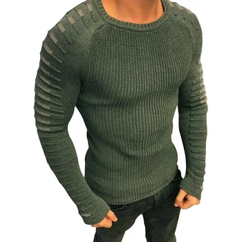 2020 nové jeseň zima pánskej módy sveter Prúžok spojov Hrubý pulóver svetre muž Značku oblečenia Béžová zelená black Navy