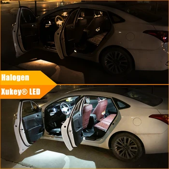 Xukey Auto LED Osvetlenie Interiéru Auta Pre Ford Fiesta 2009 - 2019 Dome Mapu Dvere poznávacia T10 194 168 W5W Žiarovky Biela, CANbus