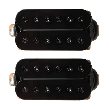 Vysoký Výstupný Gitara Pickup Double Cievka Humbucker Snímače Krku a Most Set Black