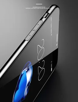 Luxusné Tvrdeného Skla Štíhly Telefón puzdro Pre iPhone 11 Pro XS Max XR X 7 6 8 Plus 7plus 6splus Módny Návrhár Capinha Etui