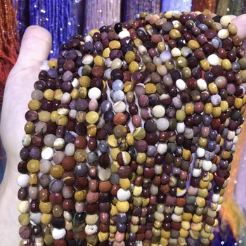 Oblate Rez Prírodného Kameňa Korálky Žĺtok Kamene Voľné Kameň Perličiek Na Náramok, Náhrdelník Šperky Čo DIY Veľkosti 6mm