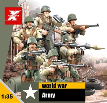 1:35 rozsahu svetovej vojne, vojenské Bitky Porýnie armády akčné figúrky mega blok ww2 zbraň zbraň tehly hračky pre dary